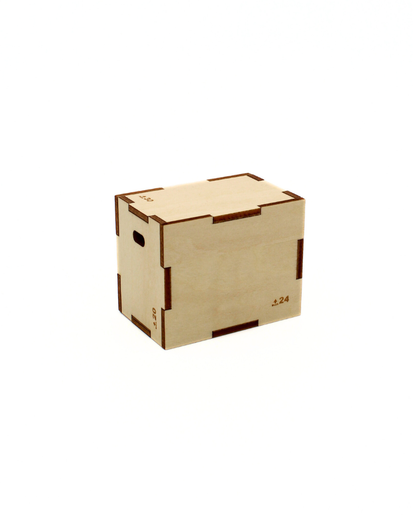 Wooden mini plyo box for fitness enthusiasts and home decor