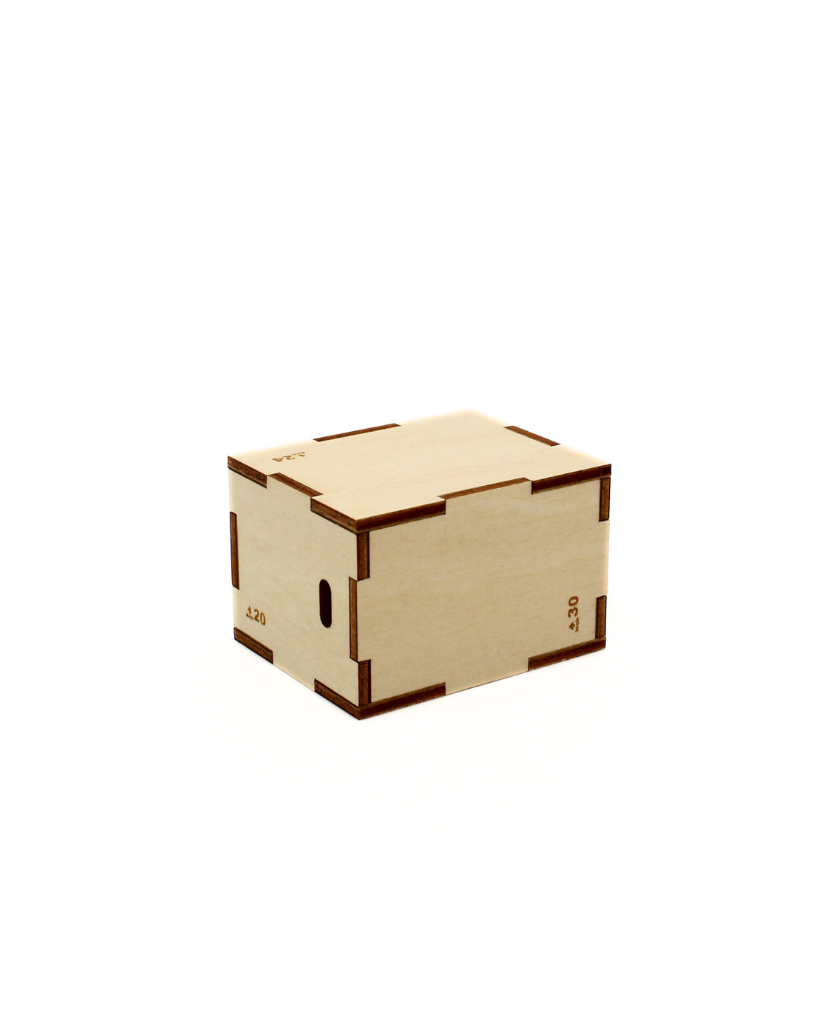 Wooden mini plyo box for fitness enthusiasts and home decor