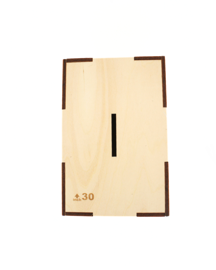 Wooden plyo box savings box for fitness enthusiasts